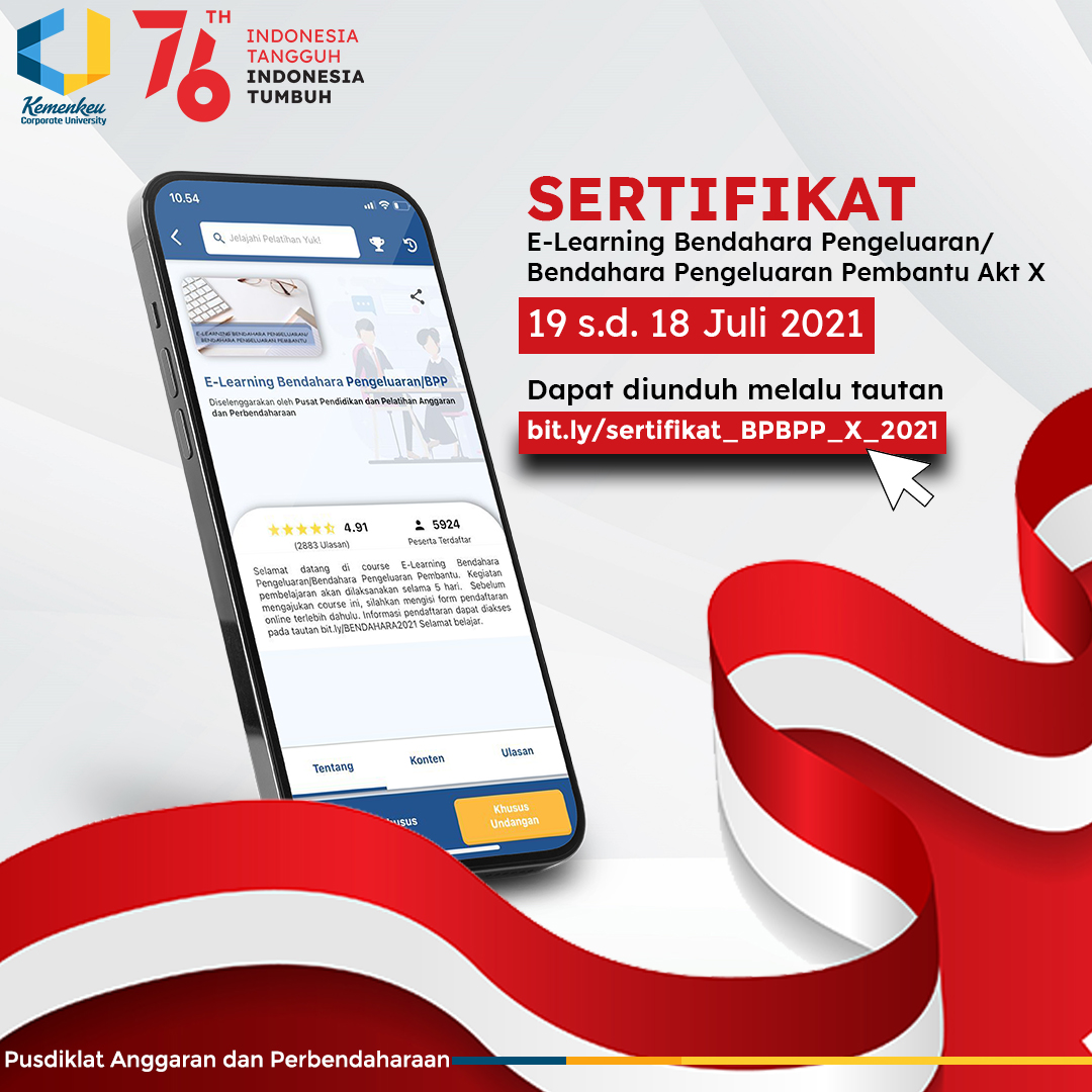 Sertifikat Bendahara Pengeluaran/BPP Akt X